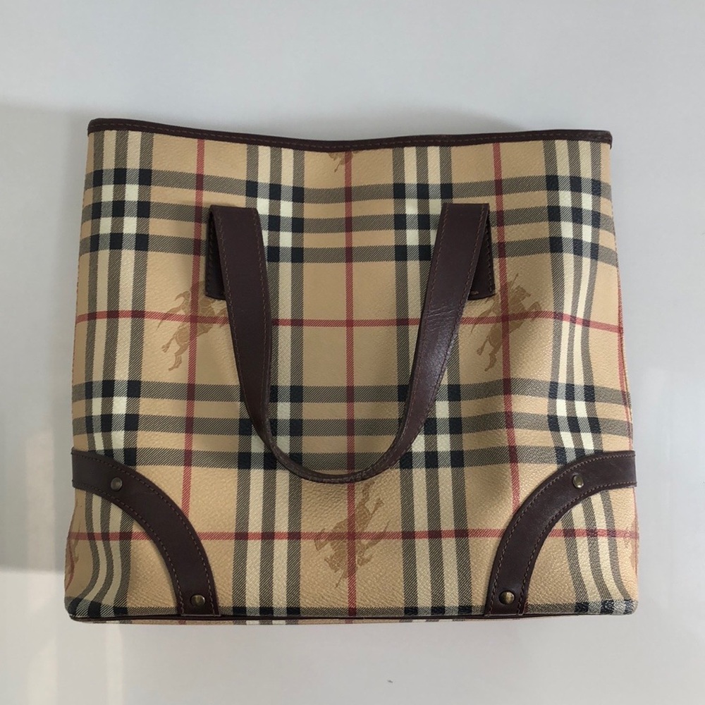 Burberry Haymarket Tote Purse